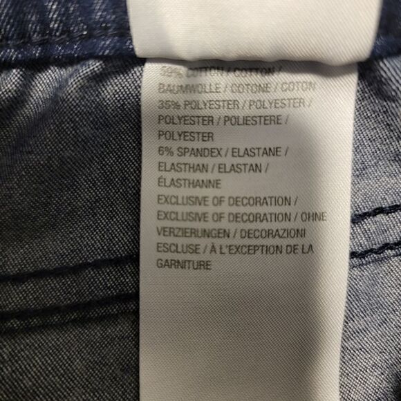 H by Halston Stretch Pull-On Straight Leg Trouser blue size 4 - Picture 6 of 6